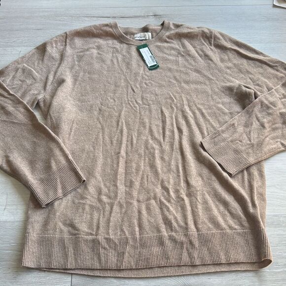 Artefact Fletcher Men's Cashmere Crewneck Sweater XL TAN stitch fix‎ nwt - Picture 3 of 4